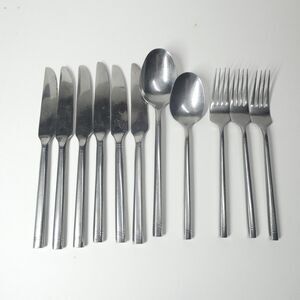 Hampton Silversmiths Ritz Flatware Lot 11pcs Stainless Forks Spoons Knives